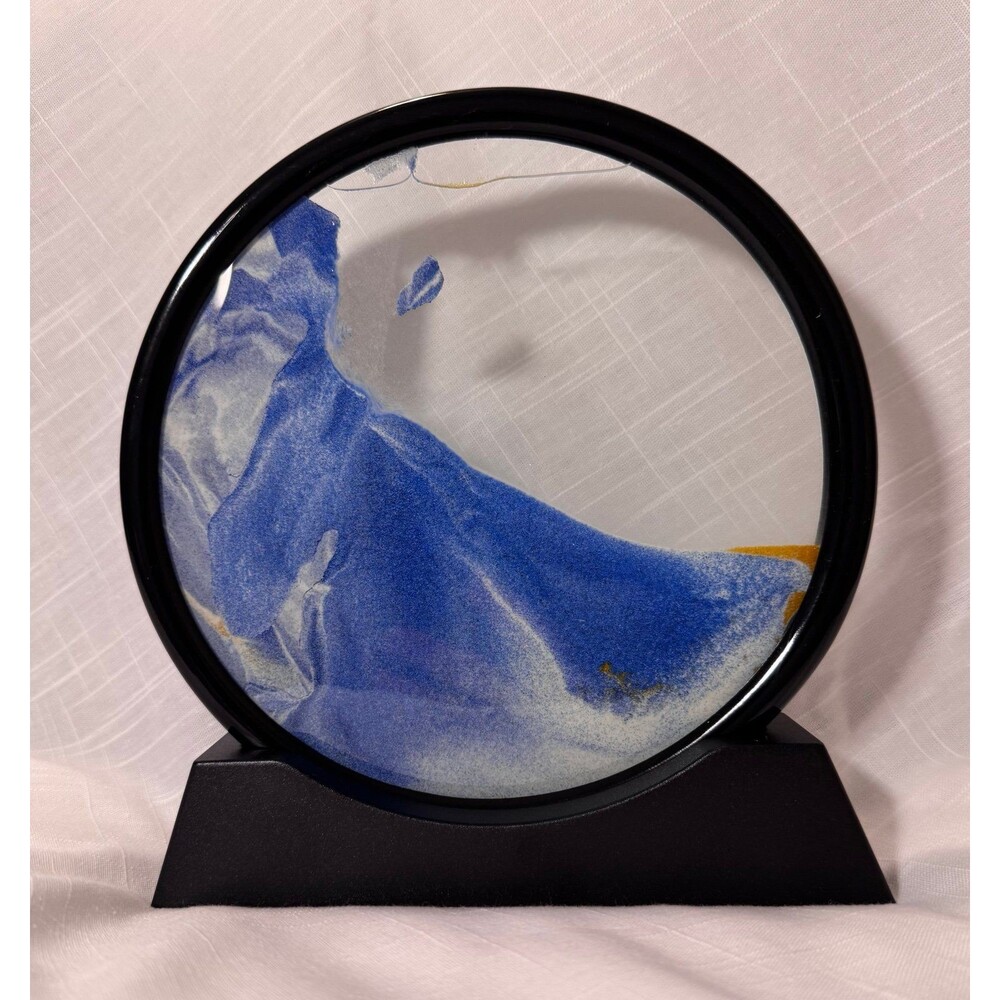 3D Moving Sand Art, 7 inch Blue Sandscape (Great Condition)